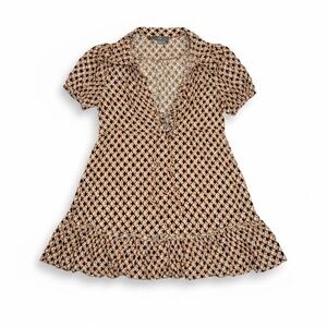 Stylish Brown and Black Dress